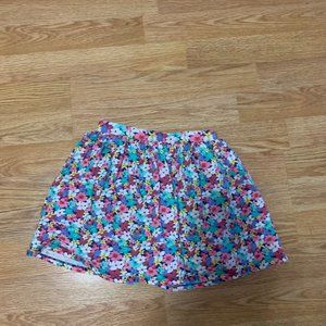 Floral cotton skirt